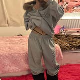 甘辛系ガールズ☆保温裏起毛！大きめファー付き英字ジップパーカーアウター | 17kg | 詳細画像14 