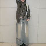 甘辛系ガールズ☆起毛チェック刺繍ローズタイトシャツ長袖 | 17kg | 詳細画像6