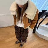 甘辛系ガールズ☆保温厚手 レオパードボアハーレムパンツ長ズボン | 17kg | 詳細画像5 