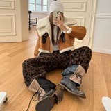 コーヒー | 甘辛系ガールズ☆保温厚手 レオパードボアハーレムパンツ長ズボン | 17kg