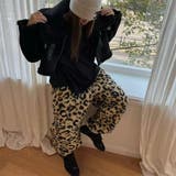 甘辛系ガールズ☆保温厚手 レオパードボアハーレムパンツ長ズボン | 17kg | 詳細画像3 