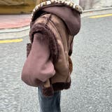 甘辛系ガールズ☆裏起毛厚手レオパード配色ワッペン英字パーカーアウター | 17kg | 詳細画像32 