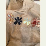 甘辛系ガールズ☆大サイズ花刺繍フード付きスウェットオーバーサイズアウター | 17kg | 詳細画像10