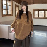 ゆるカワコーデ☆リボンニットこなれ感クルーネックセーター | 17kg | 詳細画像11 