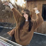 ゆるカワコーデ☆リボンニットこなれ感クルーネックセーター | 17kg | 詳細画像14 