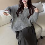 ゆるカワコーデ☆リボンニットこなれ感クルーネックセーター | 17kg | 詳細画像19 