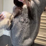 ゆるカワコーデ☆リボンニットこなれ感クルーネックセーター | 17kg | 詳細画像21 