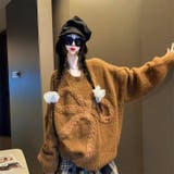 ゆるカワコーデ☆リボンニットこなれ感クルーネックセーター | 17kg | 詳細画像26 