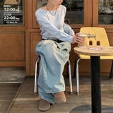 ユニセックス☆ヴィンテージ加工ワイドデニムパンツ | 17kg | 詳細画像20 