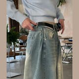 ユニセックス☆ヴィンテージ加工ワイドデニムパンツ | 17kg | 詳細画像22 