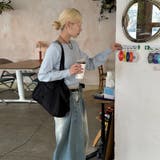 ユニセックス☆ヴィンテージ加工ワイドデニムパンツ | 17kg | 詳細画像24 