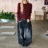 ユニセックス☆ヴィンテージ加工ワイドデニムパンツ | 17kg | 詳細画像46 
