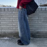 ユニセックス☆ヴィンテージ加工ワイドデニムパンツ | 17kg | 詳細画像47 