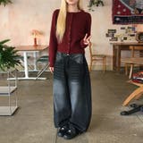 ユニセックス☆ヴィンテージ加工ワイドデニムパンツ | 17kg | 詳細画像53 