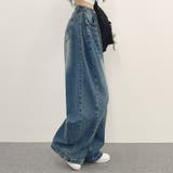 ユニセックス☆ヴィンテージ加工ワイドデニムパンツ | 17kg | 詳細画像72 