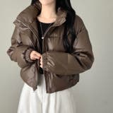 大人っぽく洗練された☆PUレザー中綿ジャケットショート丈アウター | 17kg | 詳細画像10 