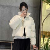 大人っぽく洗練された☆PUレザー中綿ジャケットショート丈アウター | 17kg | 詳細画像2