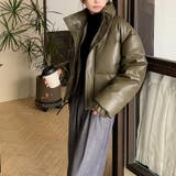 大人っぽく洗練された☆PUレザー中綿ジャケットショート丈アウター | 17kg | 詳細画像7