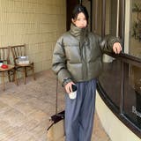 大人っぽく洗練された☆PUレザー中綿ジャケットショート丈アウター | 17kg | 詳細画像8