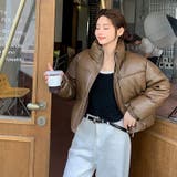 大人っぽく洗練された☆PUレザー中綿ジャケットショート丈アウター | 17kg | 詳細画像12