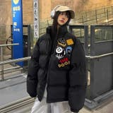 ミレニアル学園風☆ロゴ刺繍中綿ジャケット冬用厚手ダウン風アウター | 17kg | 詳細画像1