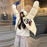 ミレニアル学園風☆ロゴ刺繍中綿ジャケット冬用厚手ダウン風アウター | 17kg | 詳細画像4