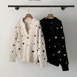 ゆるカワコーデ☆ハート柄ケーブル編みニットニットトップス | 17kg | 詳細画像10