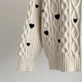 ゆるカワコーデ☆ハート柄ケーブル編みニットニットトップス | 17kg | 詳細画像19