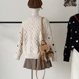 ゆるカワコーデ☆ハート柄ケーブル編みニットニットトップス | 17kg | 詳細画像22