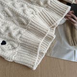 ゆるカワコーデ☆ハート柄ケーブル編みニットニットトップス | 17kg | 詳細画像30