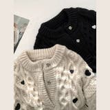 ゆるカワコーデ☆ハート柄ケーブル編みニットニットトップス | 17kg | 詳細画像8