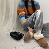 自由で個性的なスタイルを演出レインボー配色コントラストボーダーふわふわニットトッ… | 17kg | 詳細画像14 