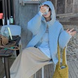 ミレニアル学園風☆軽量パフ菱形キルティングフード付き中綿ジャケット保温アウター | 17kg | 詳細画像12 