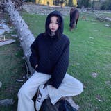 ミレニアル学園風☆軽量パフ菱形キルティングフード付き中綿ジャケット保温アウター | 17kg | 詳細画像21