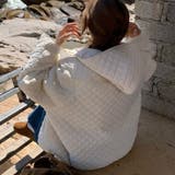 ミレニアル学園風☆軽量パフ菱形キルティングフード付き中綿ジャケット保温アウター | 17kg | 詳細画像6 