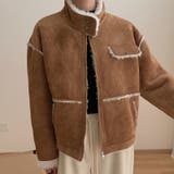 ライトブラウン | ゆるカワコーデ☆厚手ムートン風ジャケット | 17kg