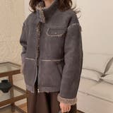 ダークグレー | ゆるカワコーデ☆厚手ムートン風ジャケット | 17kg