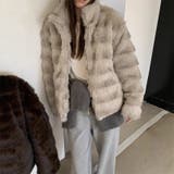 甘辛系ガールズ☆レトロ調フェイクミンクゆったり中綿ファーコート | 17kg | 詳細画像1