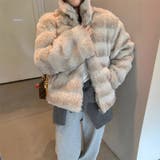 甘辛系ガールズ☆レトロ調フェイクミンクゆったり中綿ファーコート | 17kg | 詳細画像17
