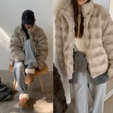 甘辛系ガールズ☆レトロ調フェイクミンクゆったり中綿ファーコート | 17kg | 詳細画像18