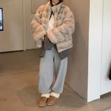 甘辛系ガールズ☆レトロ調フェイクミンクゆったり中綿ファーコート | 17kg | 詳細画像28