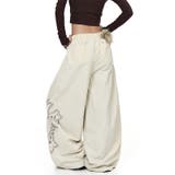 甘辛系ガールズ☆ウエスト毛足切替パラシュート風ワイドパンツ | 17kg | 詳細画像8