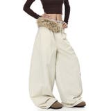 甘辛系ガールズ☆ウエスト毛足切替パラシュート風ワイドパンツ | 17kg | 詳細画像10