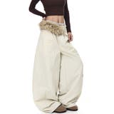 甘辛系ガールズ☆ウエスト毛足切替パラシュート風ワイドパンツ | 17kg | 詳細画像11