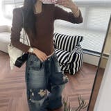 ユニセックス☆ダメージ加工フェイクレイヤード二重とろみワイドデニムパンツ | 17kg | 詳細画像11 