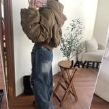 ユニセックス☆ダメージ加工フェイクレイヤード二重とろみワイドデニムパンツ | 17kg | 詳細画像19 