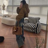 ユニセックス☆ダメージ加工フェイクレイヤード二重とろみワイドデニムパンツ | 17kg | 詳細画像26 