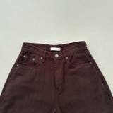 甘辛系ガールズ レトロウォッシュレオパード×文字ワッペンワイドストレートデニムパ… | 17kg | 詳細画像26 