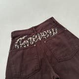 甘辛系ガールズ レトロウォッシュレオパード×文字ワッペンワイドストレートデニムパ… | 17kg | 詳細画像27 