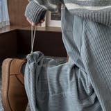 ゆるカワコーデ コーデュロイストライプ柄ウエストゴムドローストリング入りロングパ… | 17kg | 詳細画像11 